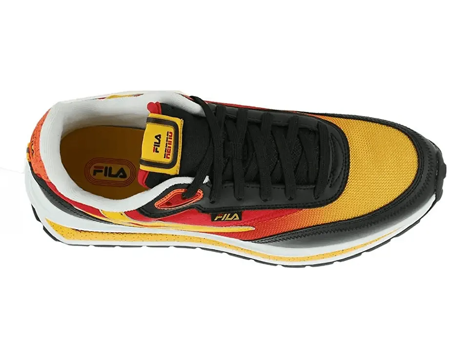 Fila Renno Mens Sneaker Black/FilaRed/Gold Fusion