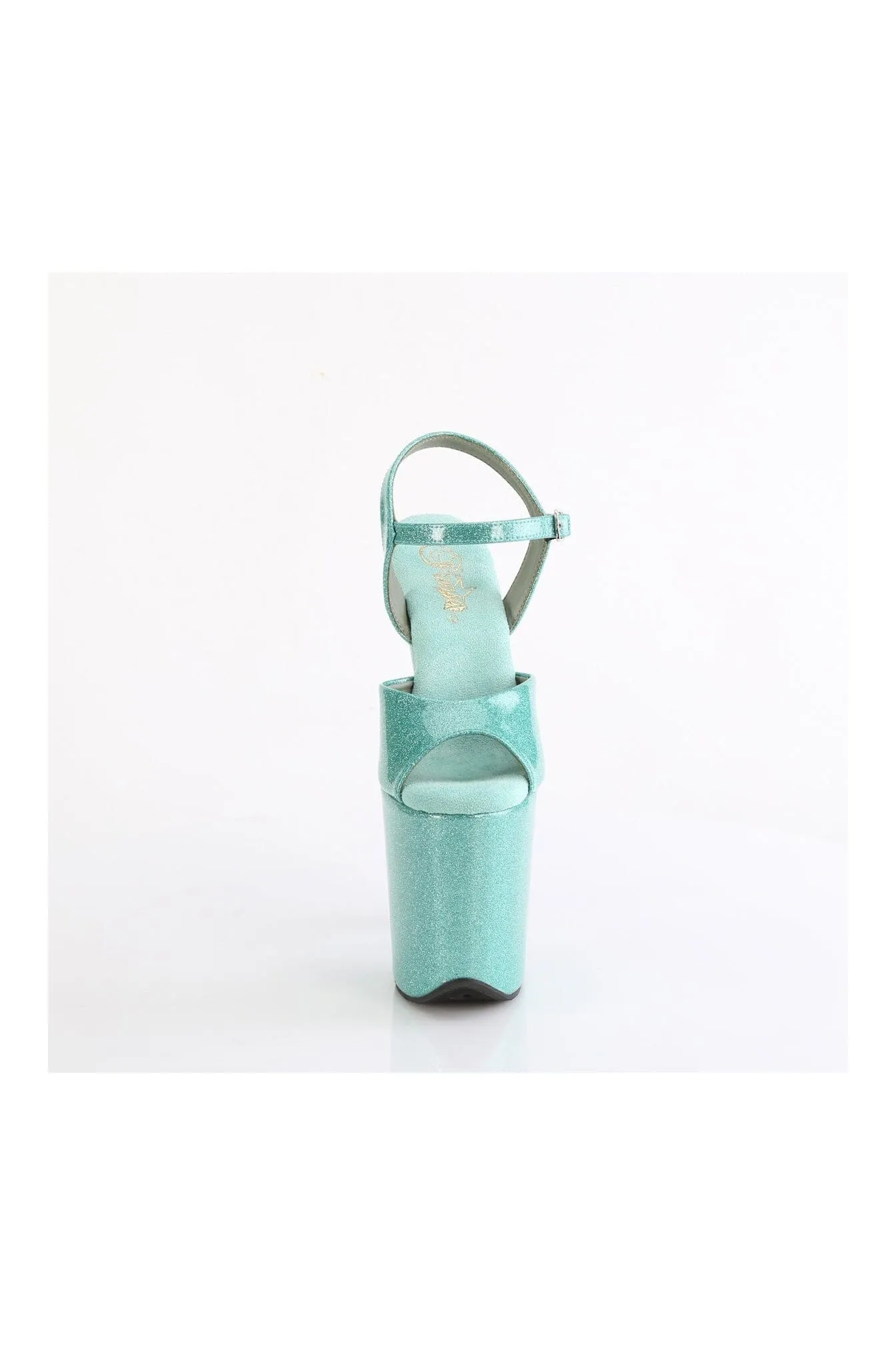 FLAMINGO-809GP Turquoise Patent Sandal
