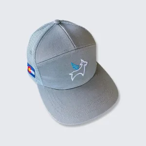 Flat Bill Trucker Hat Mesh Back