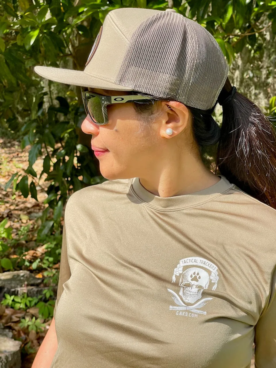 Flat Bill Wolf Skull Cap