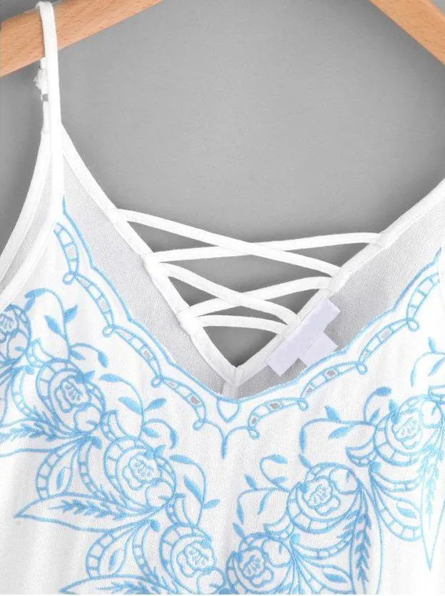 Floral Print Tank Top
