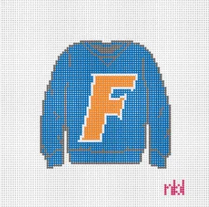 Florida Sweatshirt Needlepoint Canvas