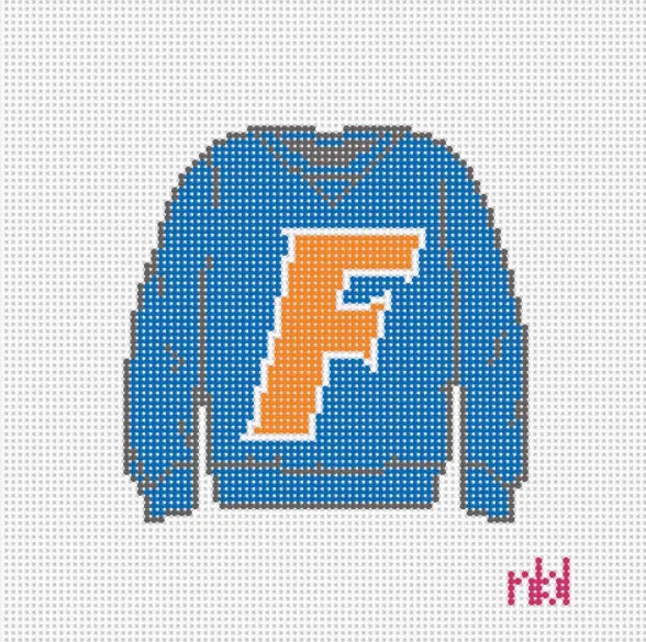 Florida Sweatshirt Needlepoint Canvas