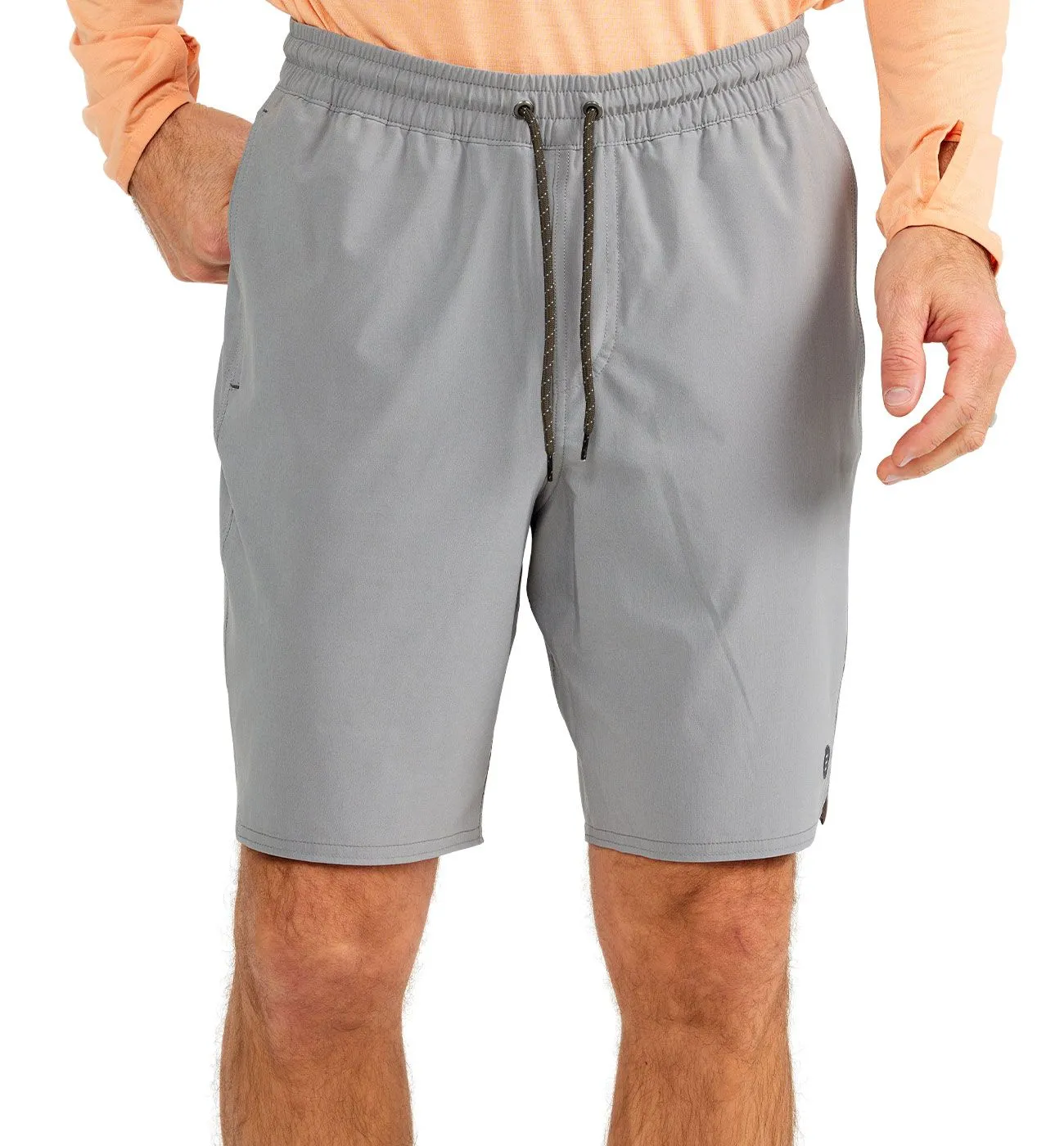FREE FLY MENS LINED SWELL SHORT 8IN - SLATE