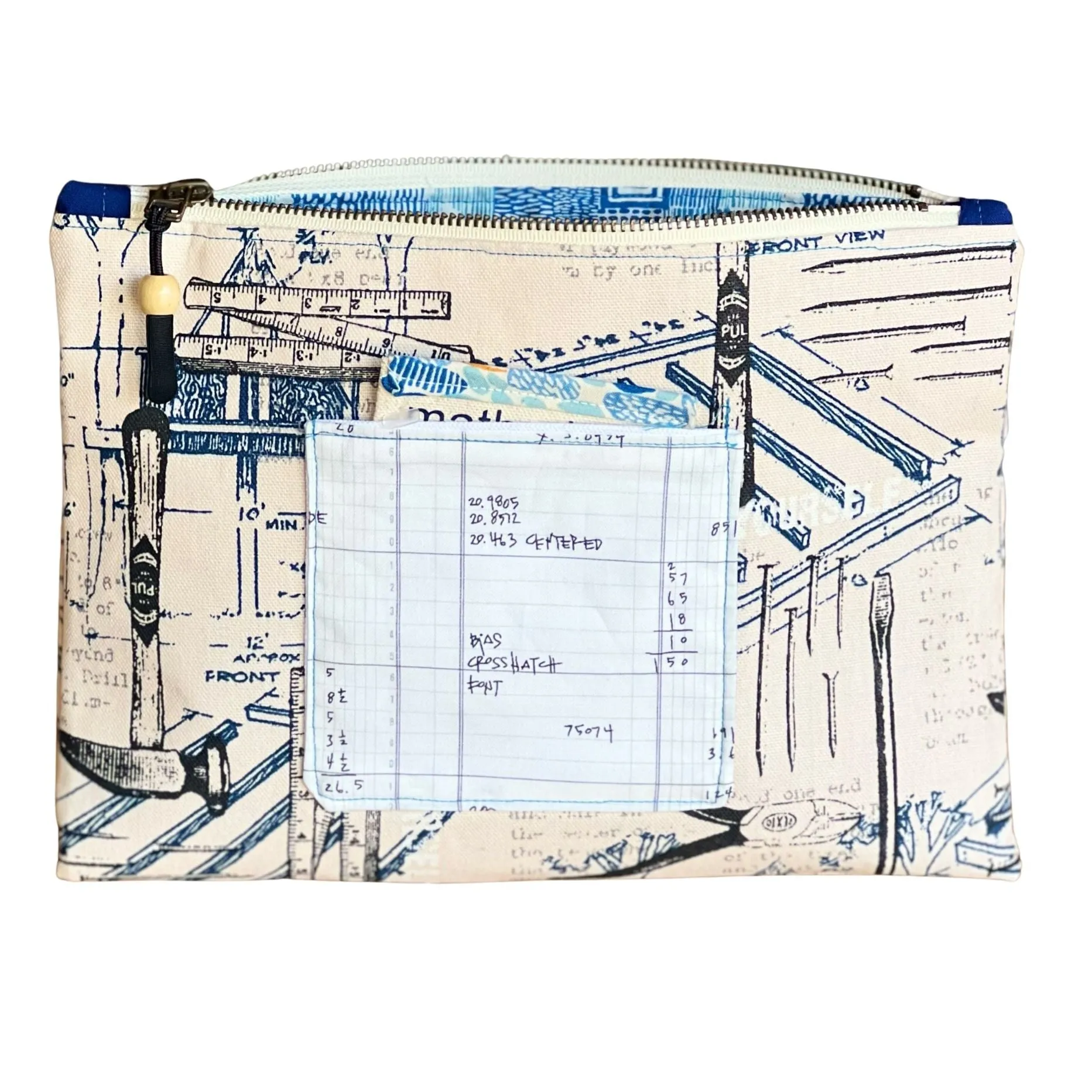 get mathy - canvas zip bag