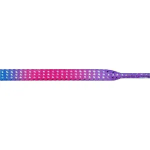 Glitter 1/4" Flat Laces - Rainbow (1 Pair Pack) Shoelaces