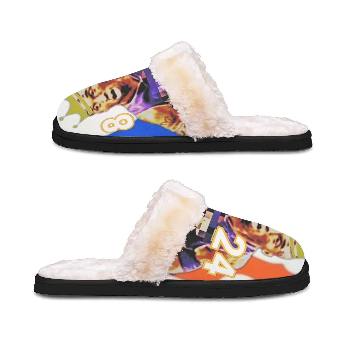 G.O.A.T KINGS 2 * 8 * 24 "THE REMIX" Mens Home Plush Slippers