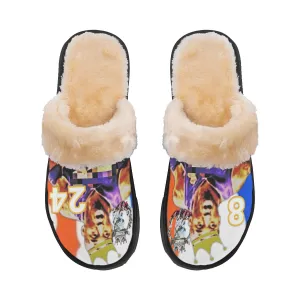 G.O.A.T KINGS 2 * 8 * 24 "THE REMIX" Mens Home Plush Slippers