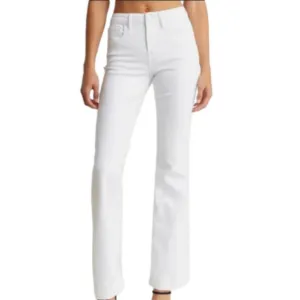 Good American Good Flare Jeans White Size 18 NWOT 70s 90s Retro Boho Stretch