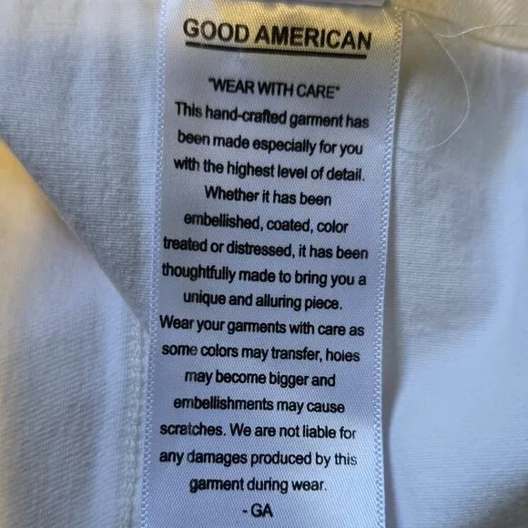 Good American Good Flare Jeans White Size 18 NWOT 70s 90s Retro Boho Stretch