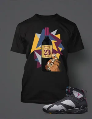 Graphic T Shirt to Match the Retro Air Jordan 7 Bordeaux Shoe