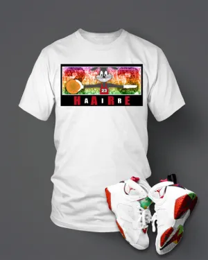 Graphic T Shirt to Match the Retro Air Jordan 7 Hare Shoe