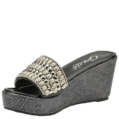Grazie | Bracelet Sandal Black