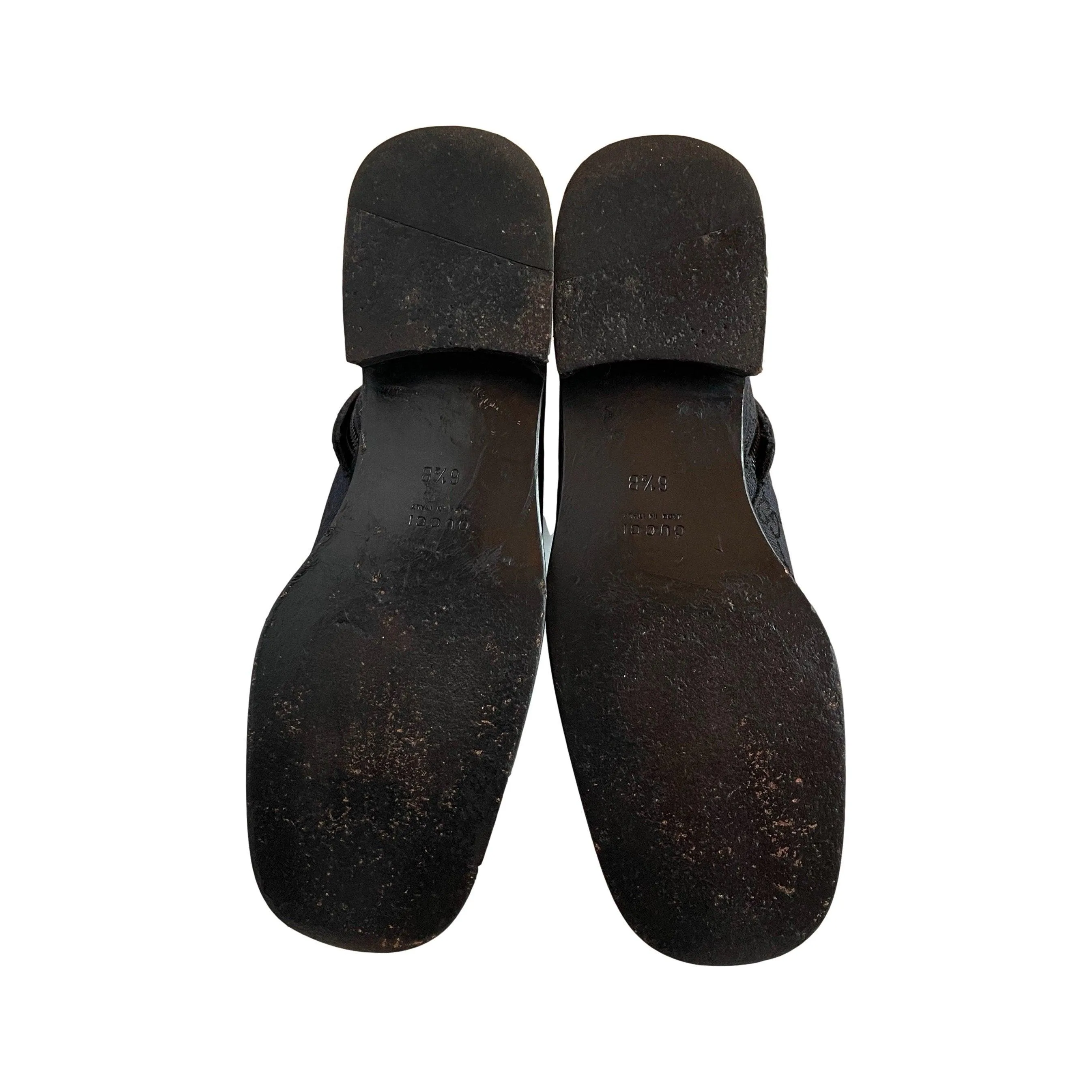 Gucci Black Monogram Boots