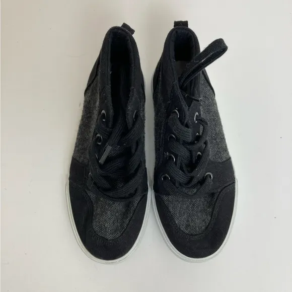 🌸Gymboree New Black &amp; Gray Lace Up Hightop Sneaker Shoes