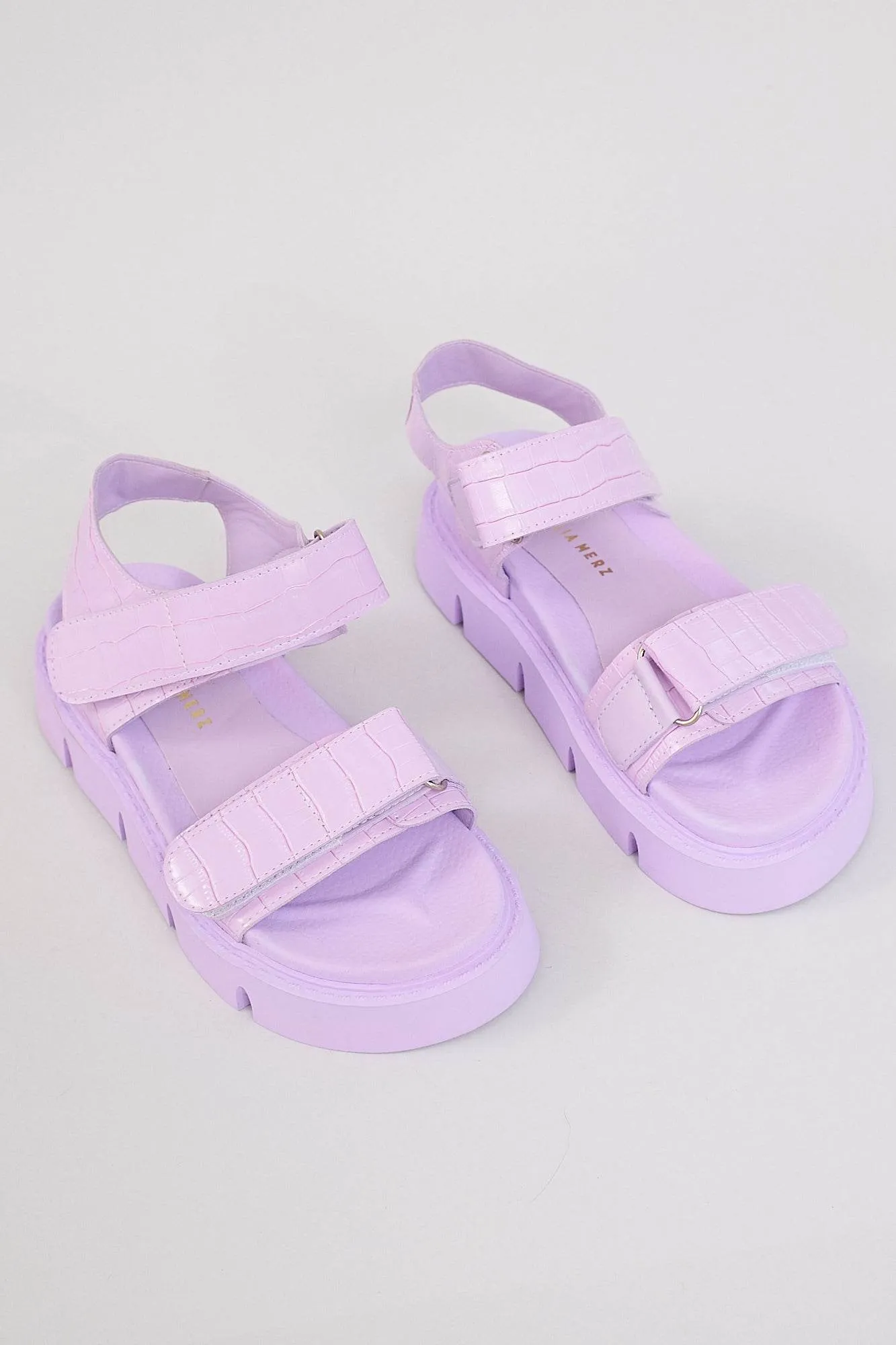 Haarlem Chunky Platform Sandals - Purple
