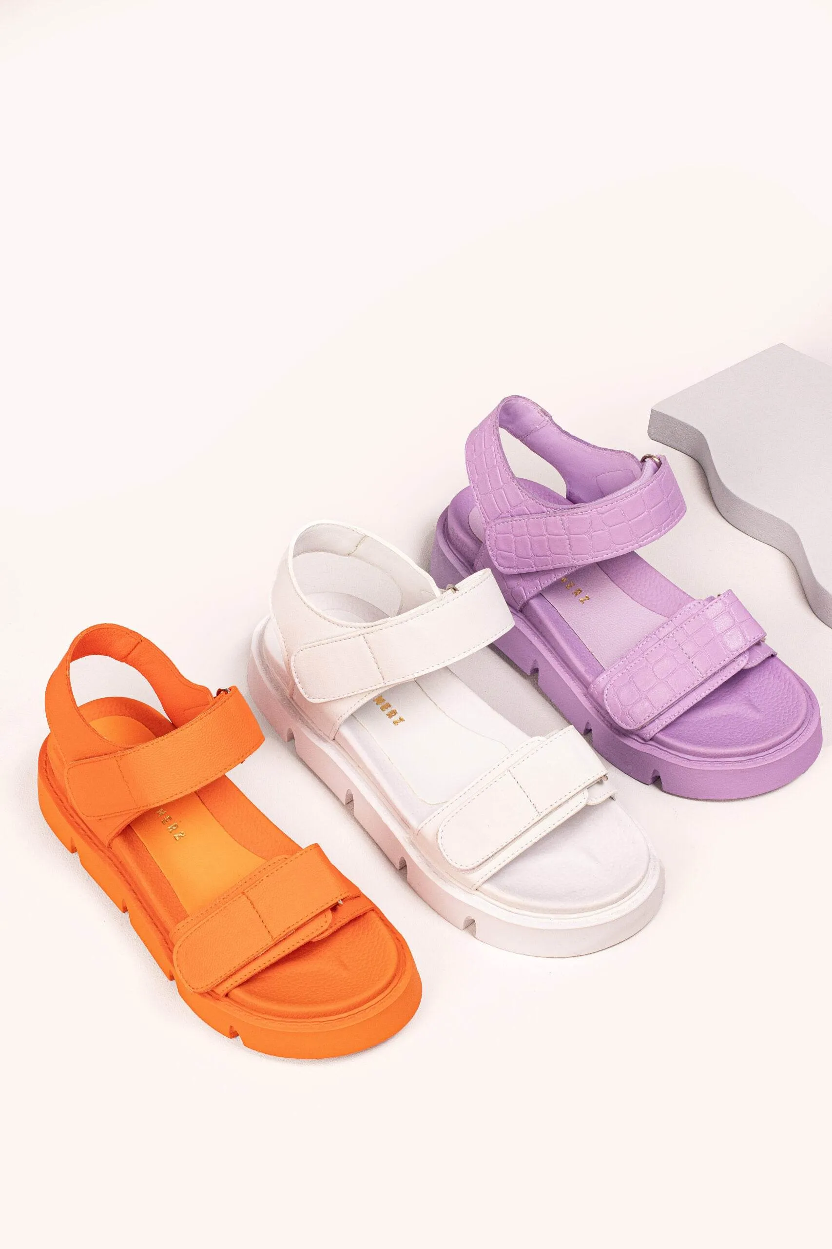 Haarlem Chunky Platform Sandals - Purple