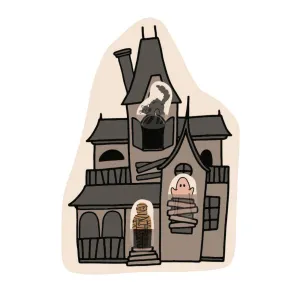 Haunted House Interactive Pillow