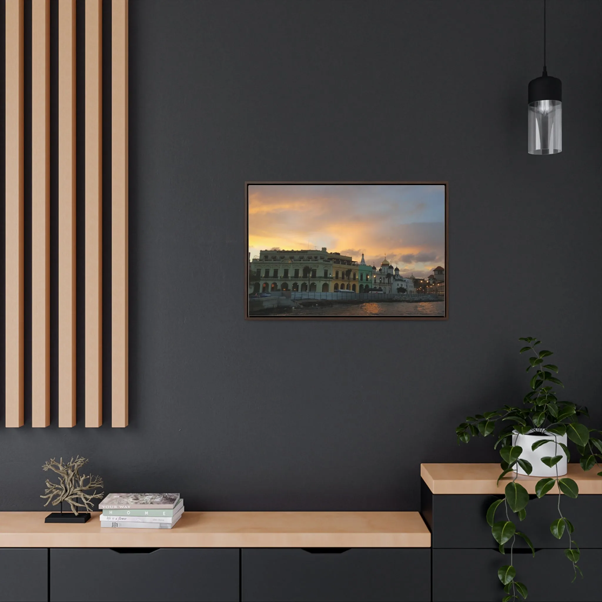 Havana Sunset on Canvas