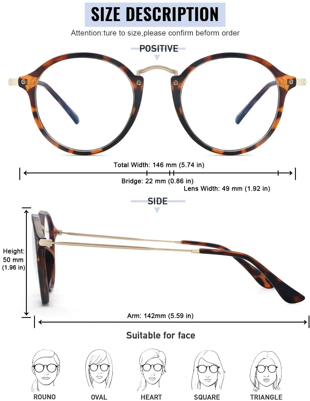 Homlly Retro Unisex Anti Blue Ray Computer Glasses