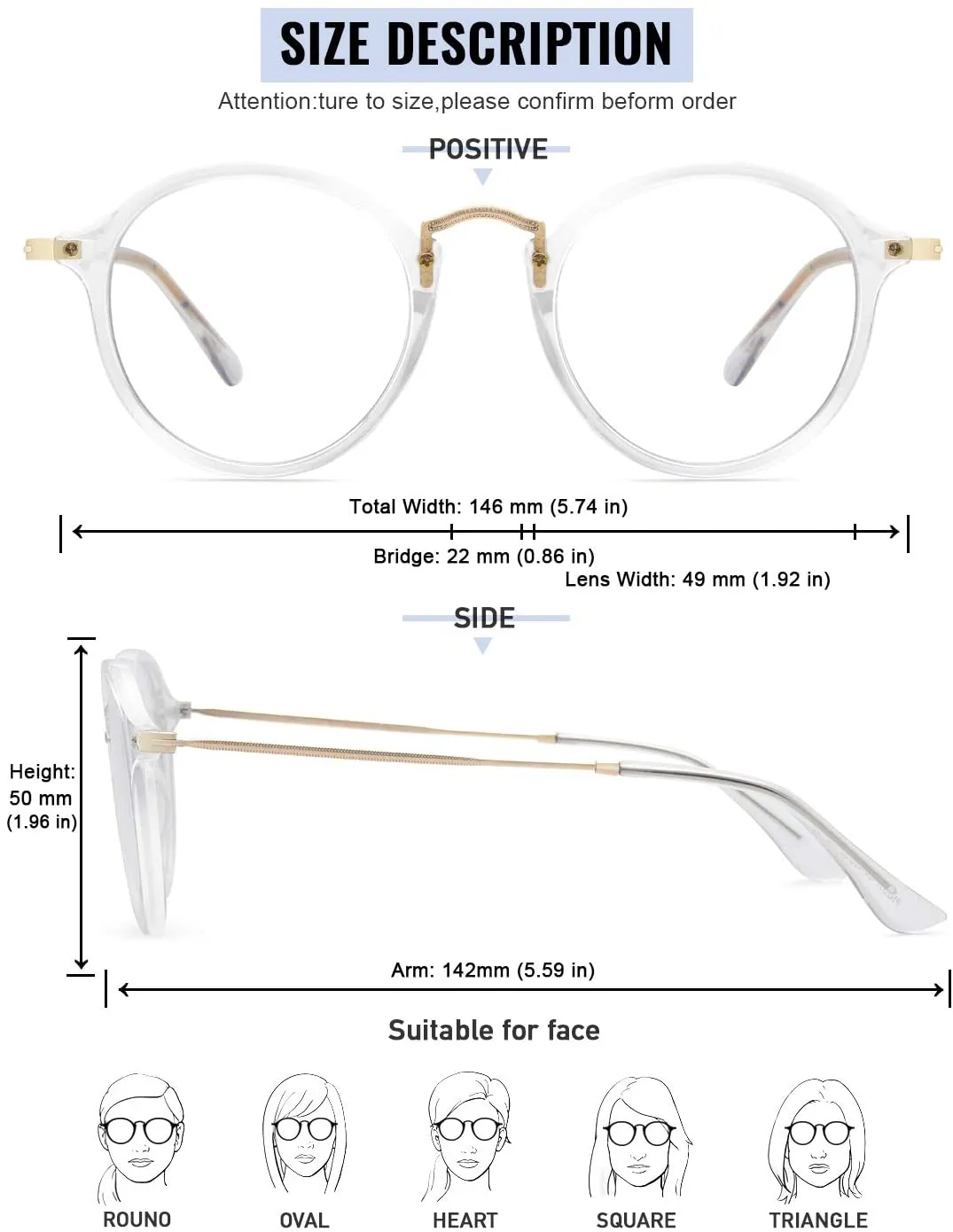 Homlly Retro Unisex Anti Blue Ray Computer Glasses