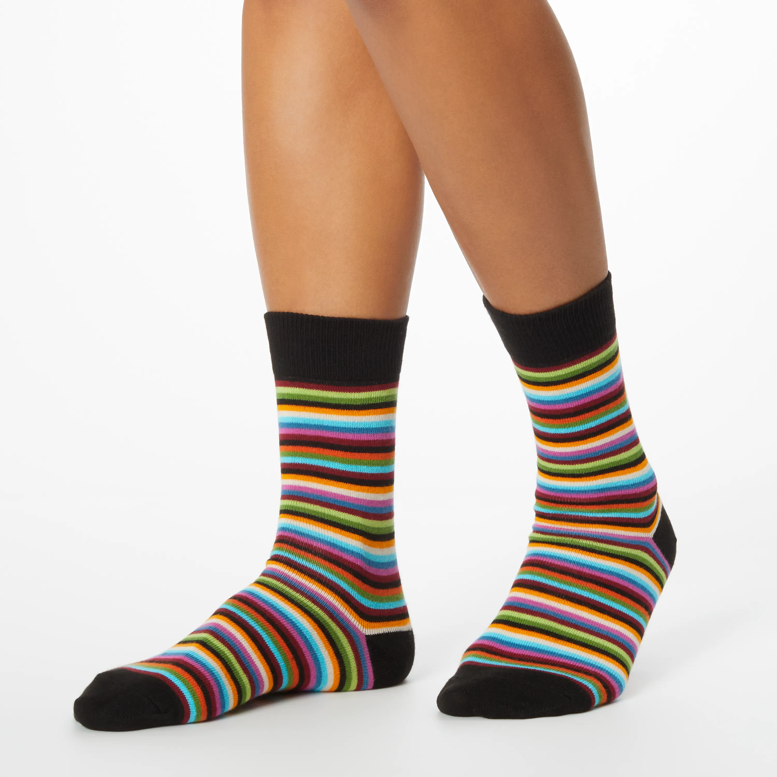 HOTSOX Women's Classic Stripe Crew Socks