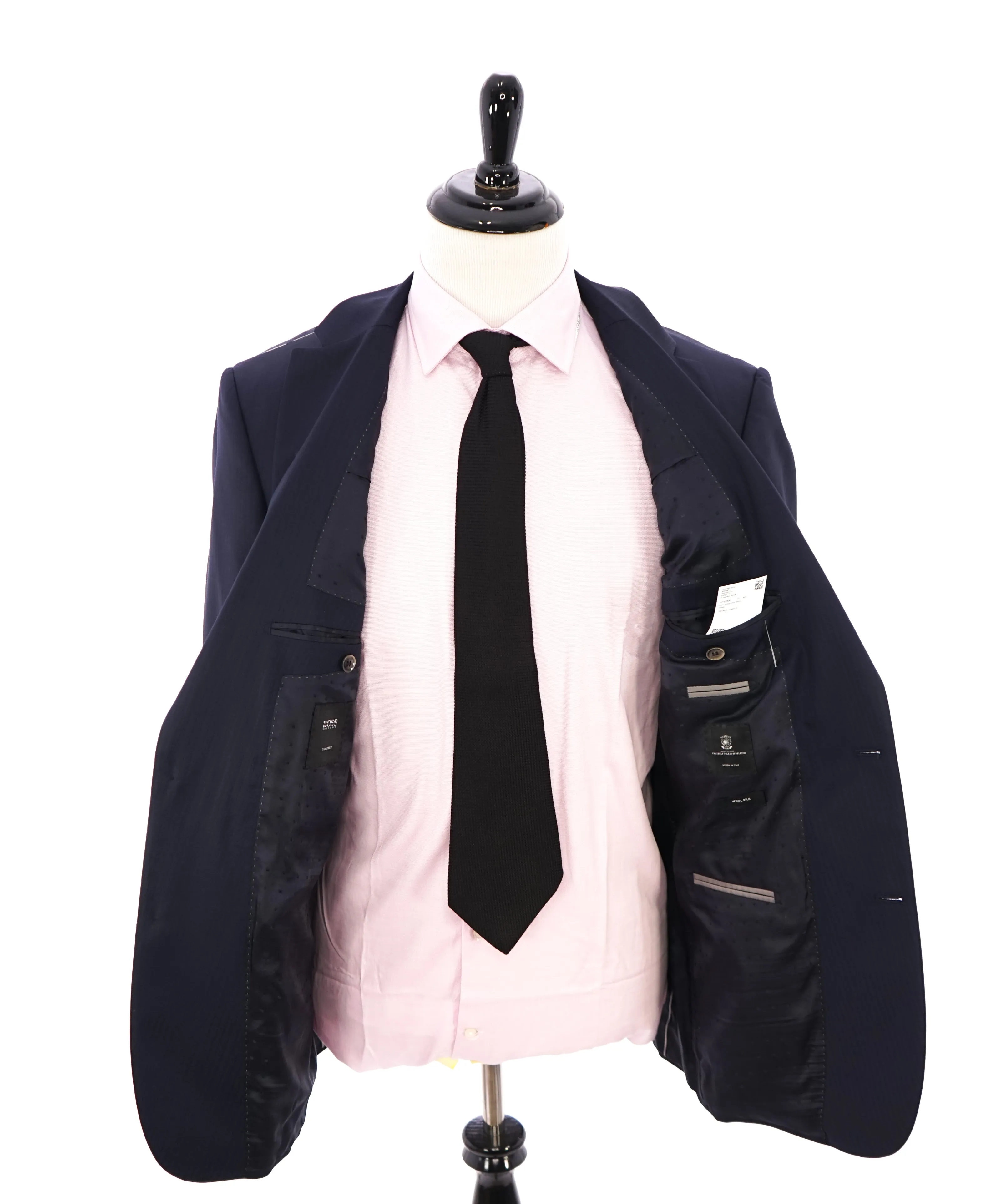 HUGO BOSS - SILK "TAILORED" Collection 5-Button Pearl Sleeves PREMIUM - 44R