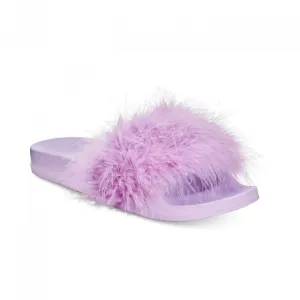 INC International Concepts Women's Faux-Marabou Slide Slippers