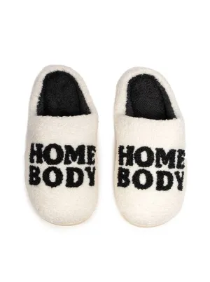 Indoor / Outdoor Slippers - "Home Body" - White