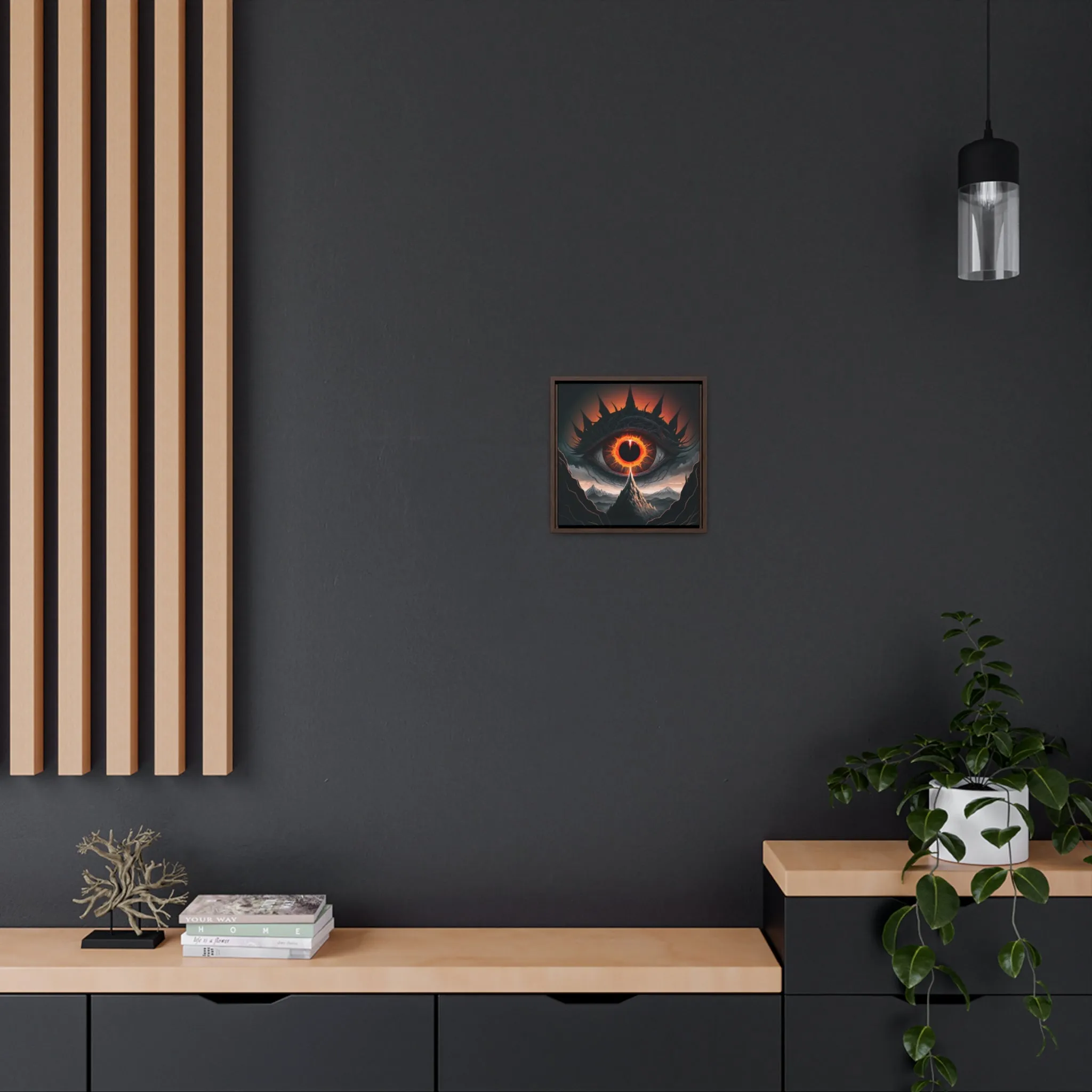 Inferno Oculus: The Eye of Eternal Ember - Gallery Canvas