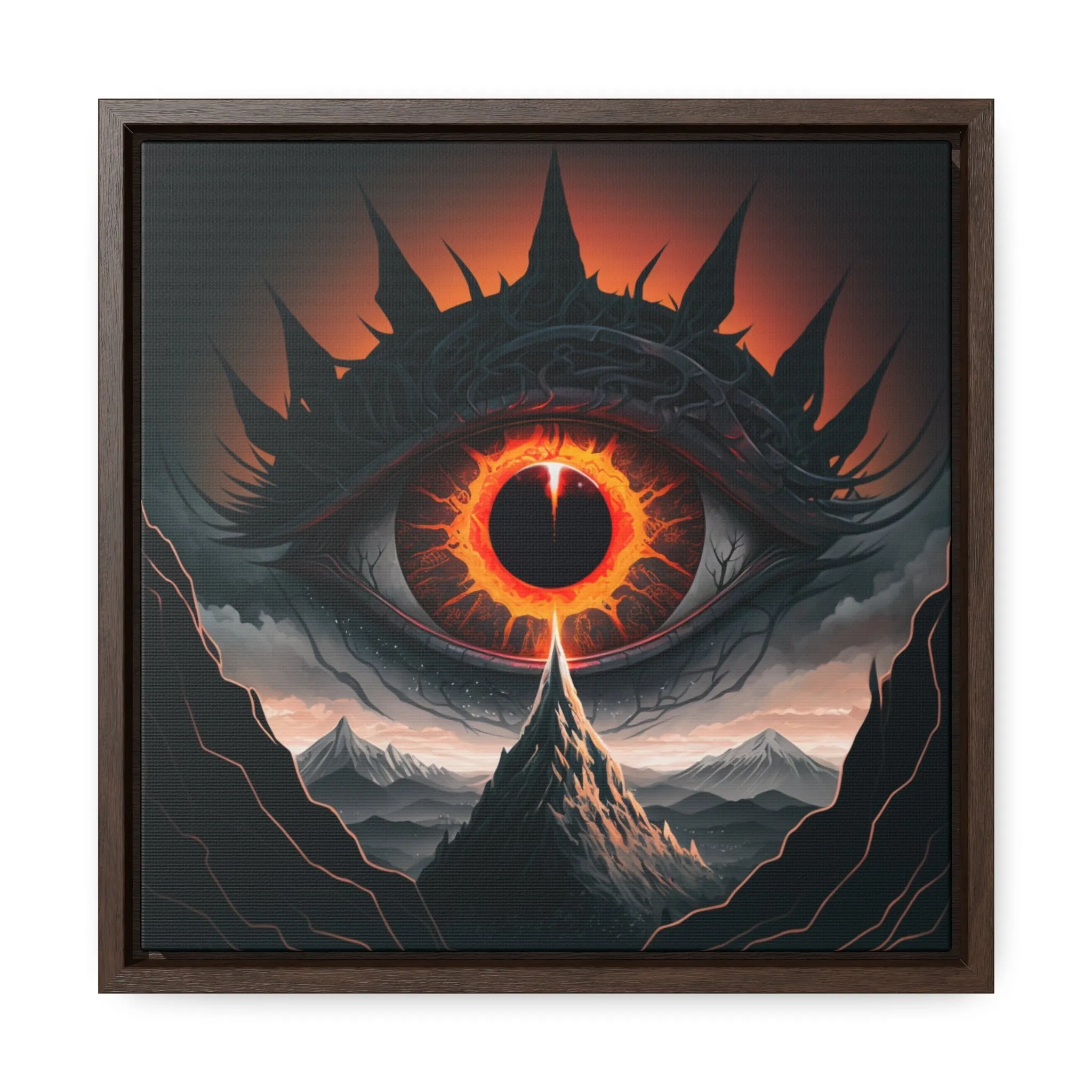 Inferno Oculus: The Eye of Eternal Ember - Gallery Canvas