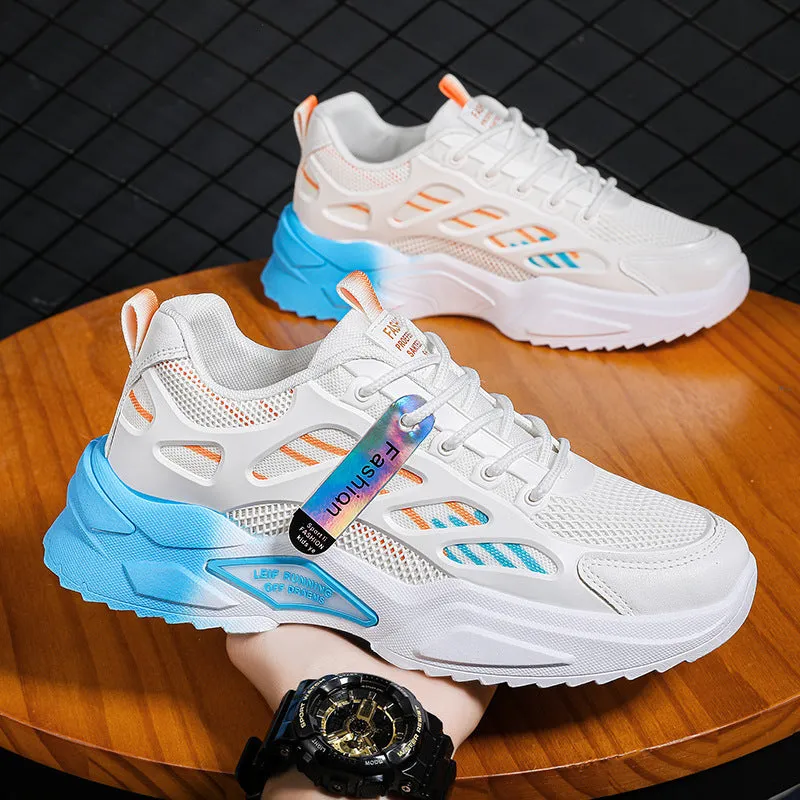 INSTOCK-Men's basketball shoes spring thin breathable casual mesh