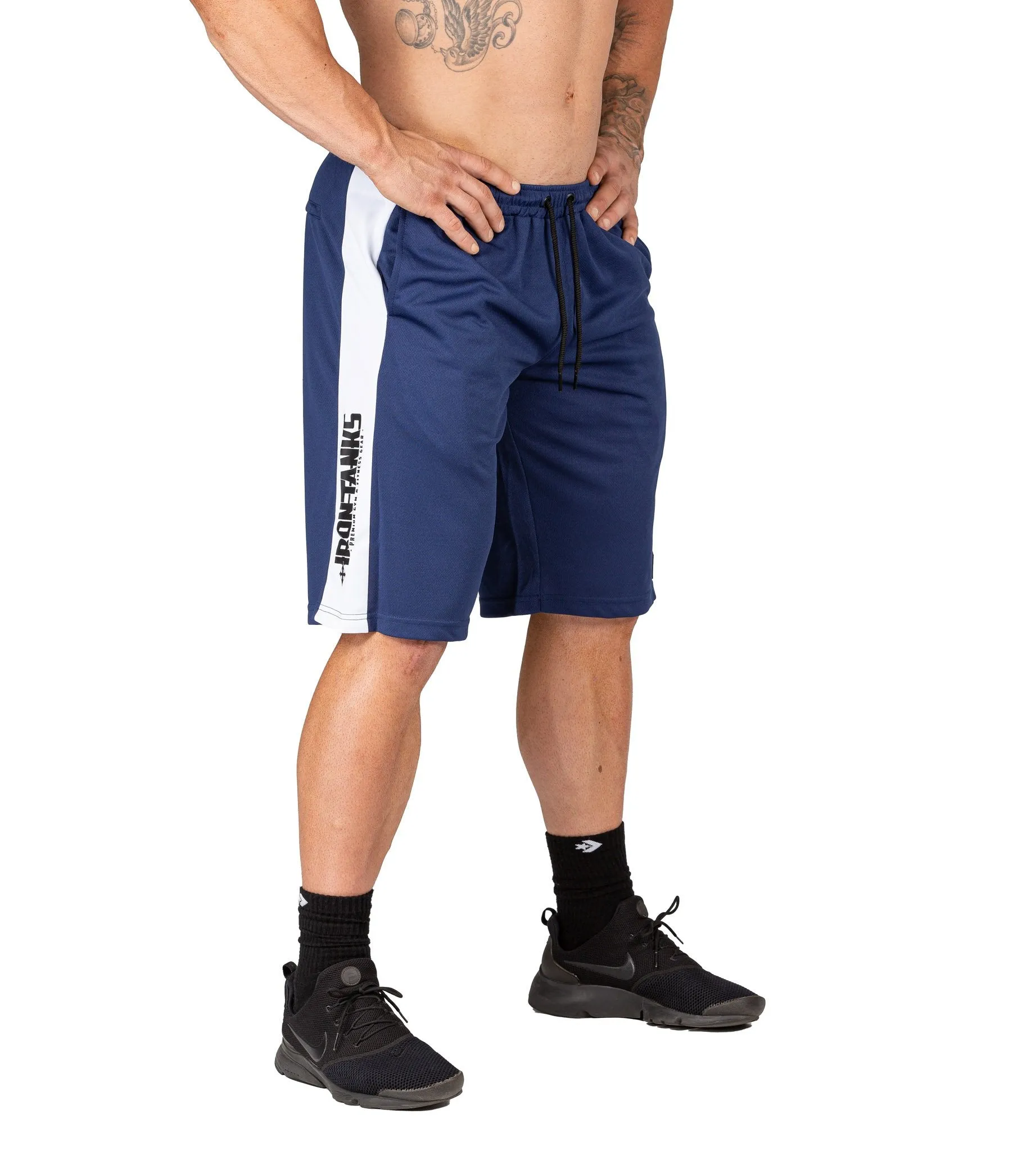 Iron Mesh Gym Shorts - Navy