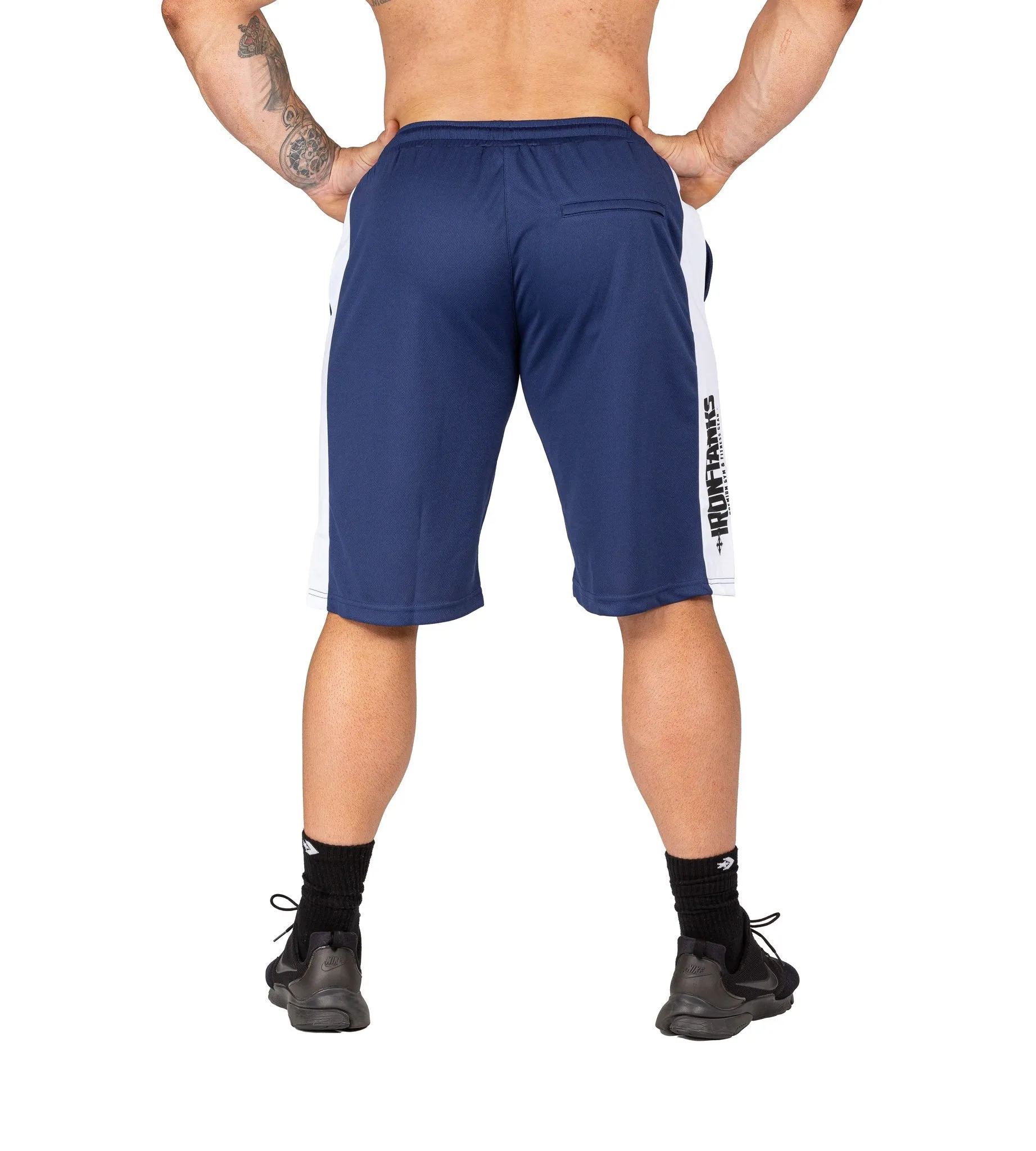Iron Mesh Gym Shorts - Navy