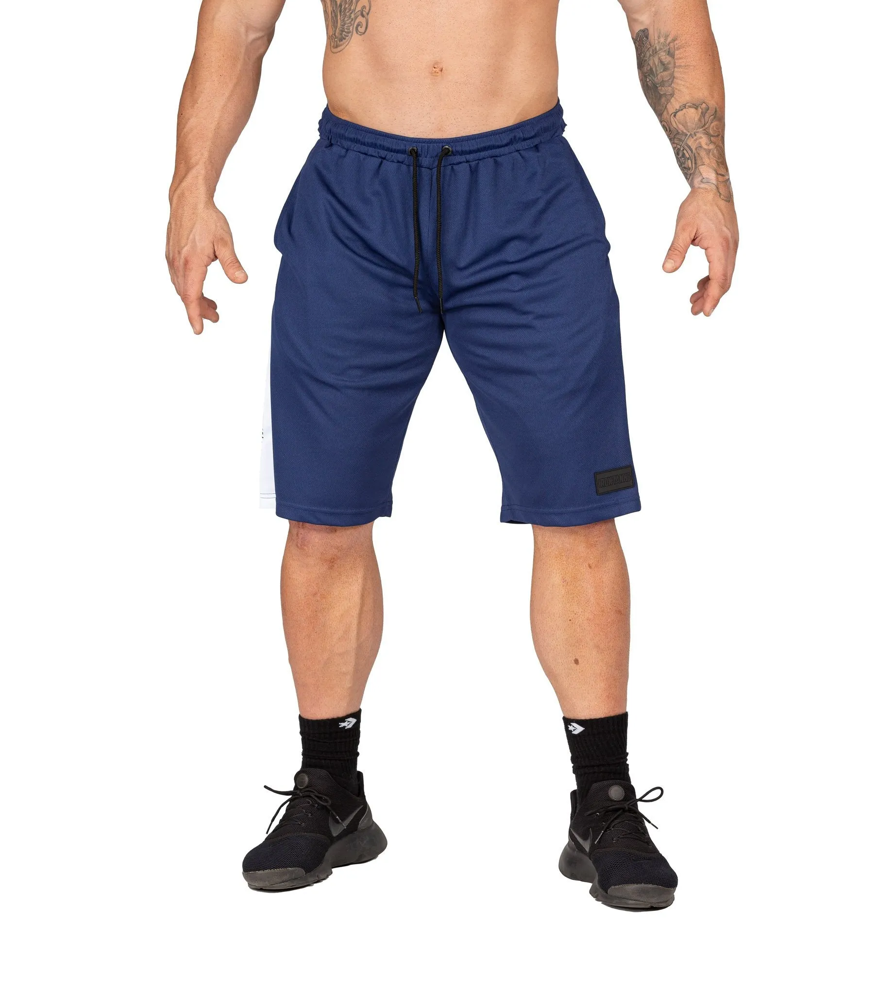 Iron Mesh Gym Shorts - Navy