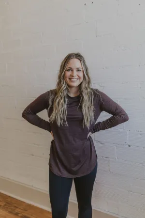 ISABELLA RIBBED MESH LONG SLEEVE
