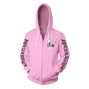 Jujutsu Kaisen Yuuji & Satoru Cosplay Pink Hoodie