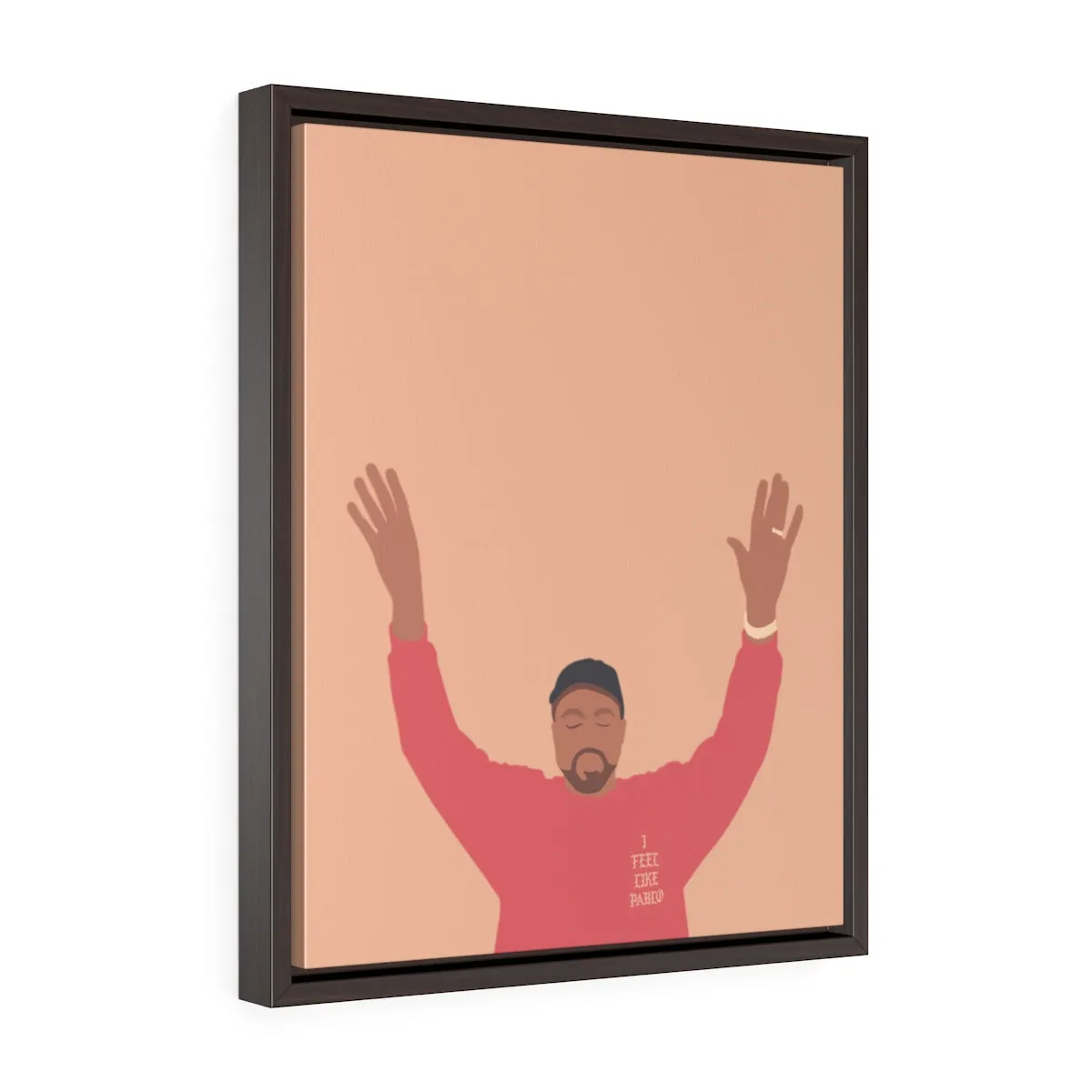 Kanye West I Feel Like Pablo Framed Premium Gallery Wrap Canvas  - The Life of Pablo TLOP tour merch inspired