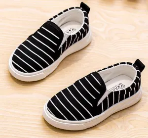 Kid's Fashion Striped Loafers