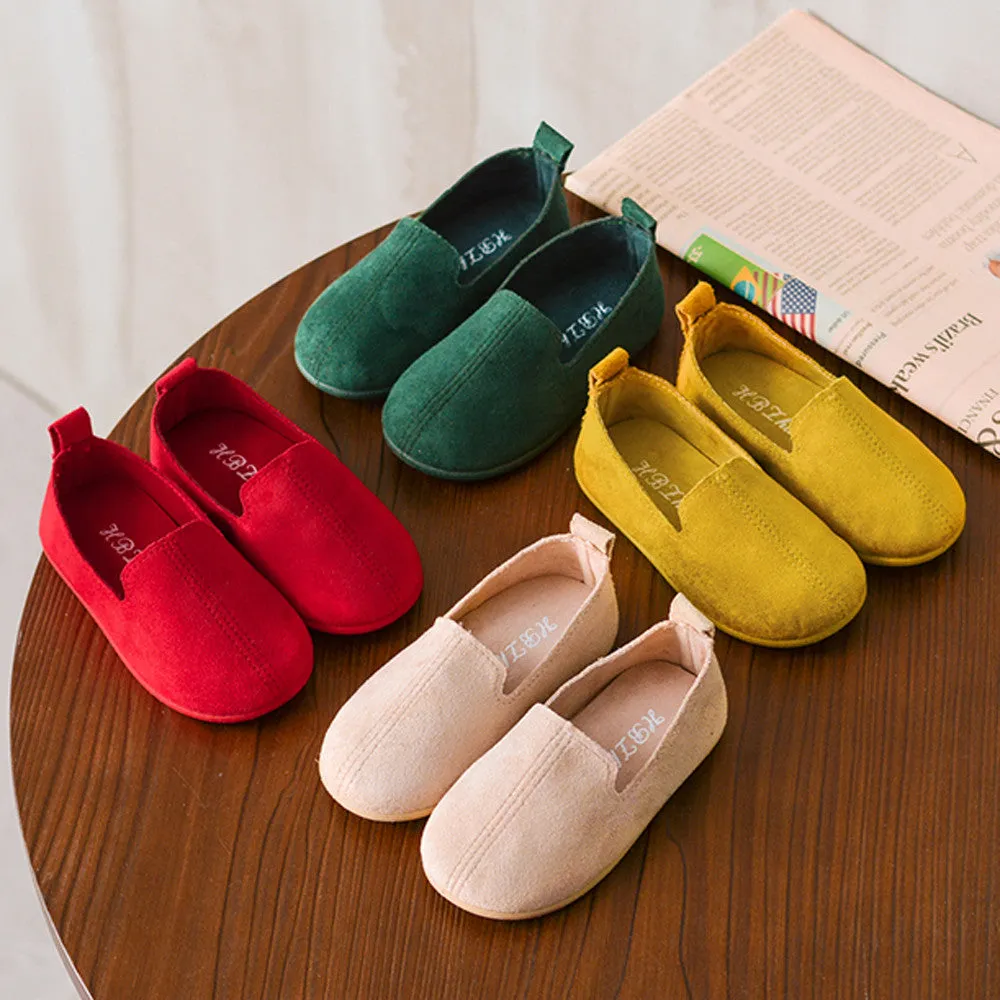 Kids Shoes For Girls Flat Shoes Candy Color