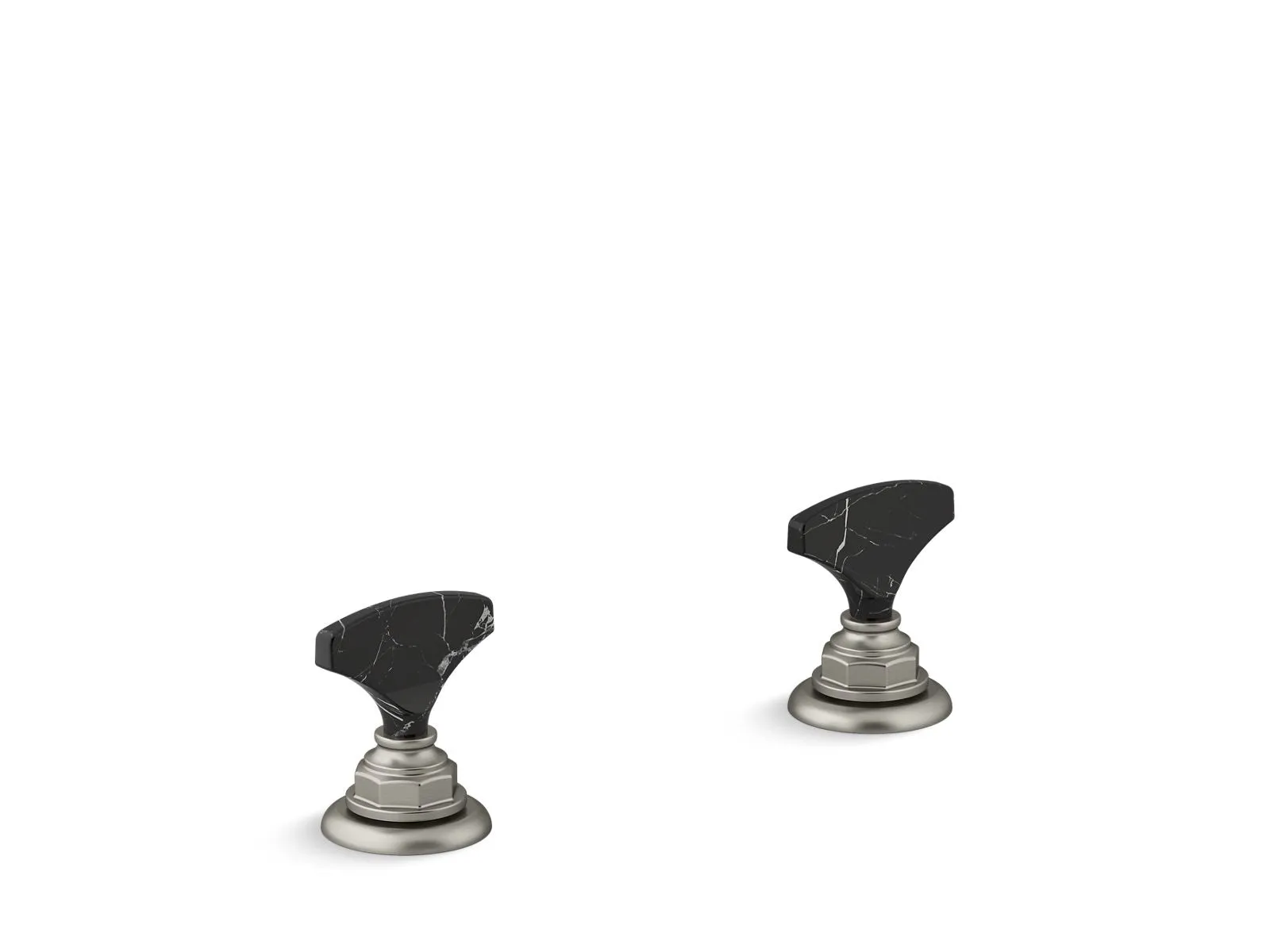 KOHLER K-98068-6NRO Artifacts Nero Marquina T-handle bathroom sink faucet handles