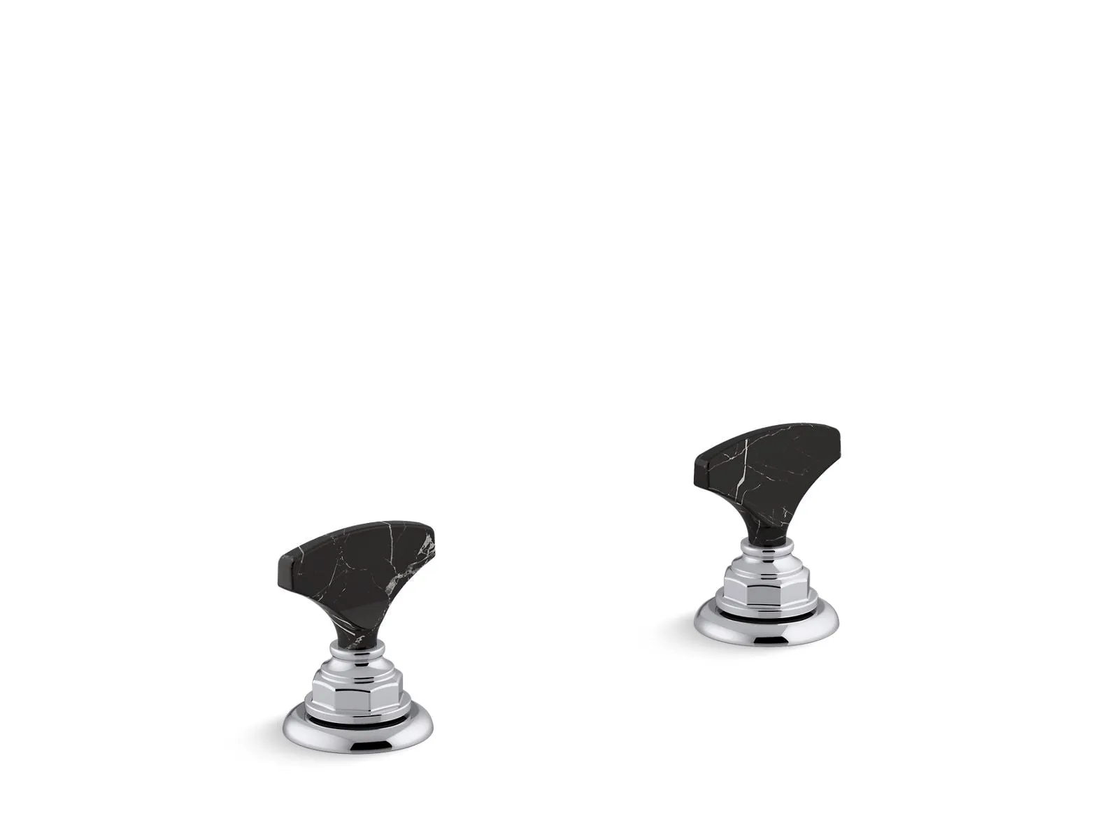 KOHLER K-98068-6NRO Artifacts Nero Marquina T-handle bathroom sink faucet handles