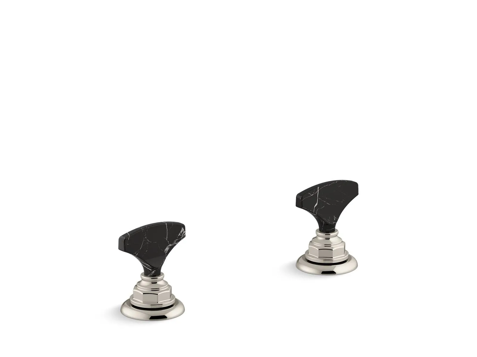 KOHLER K-98068-6NRO Artifacts Nero Marquina T-handle bathroom sink faucet handles