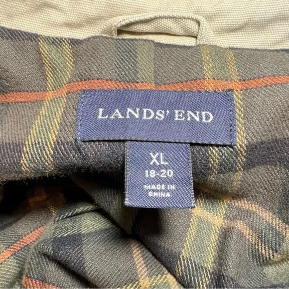 Lands’ End Women’s Barn Coat Tan Size XL (18/20)