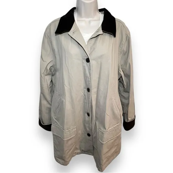 Lands’ End Women’s Barn Coat Tan Size XL (18/20)