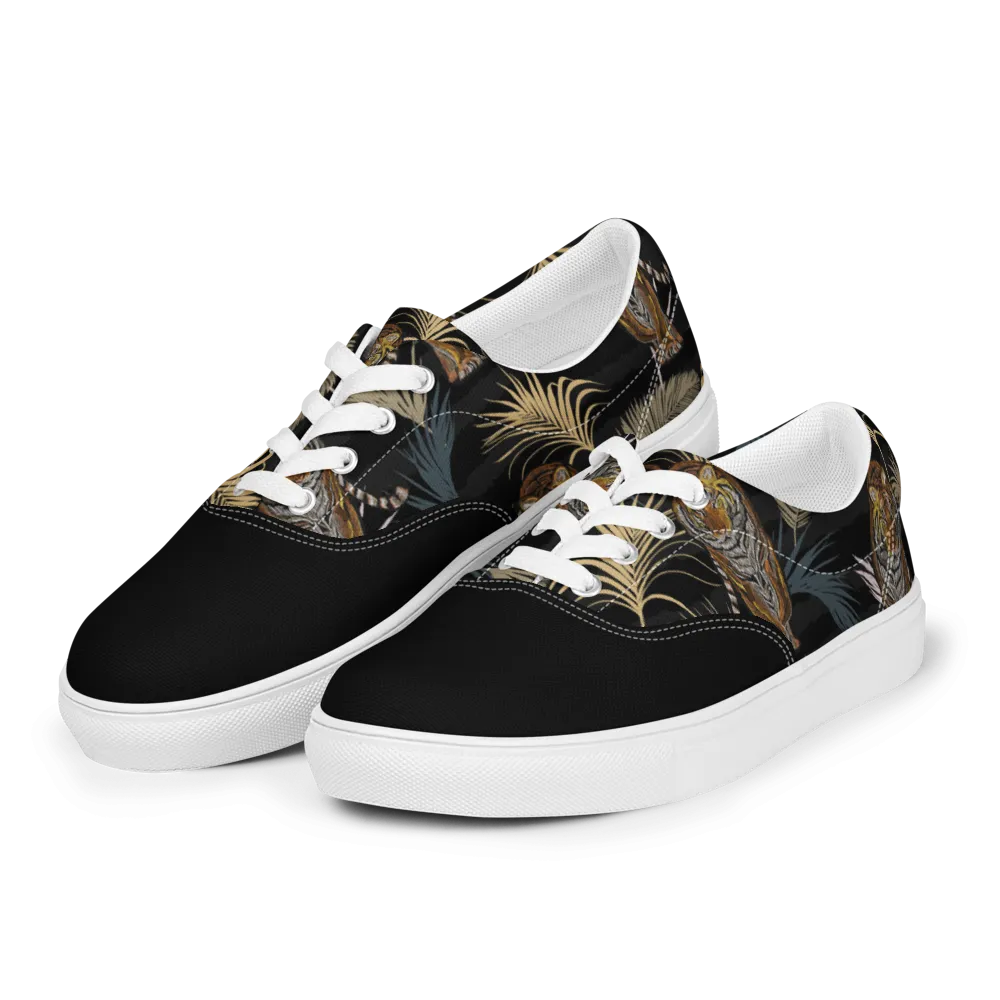Leafy Tiger Canvas Shoes