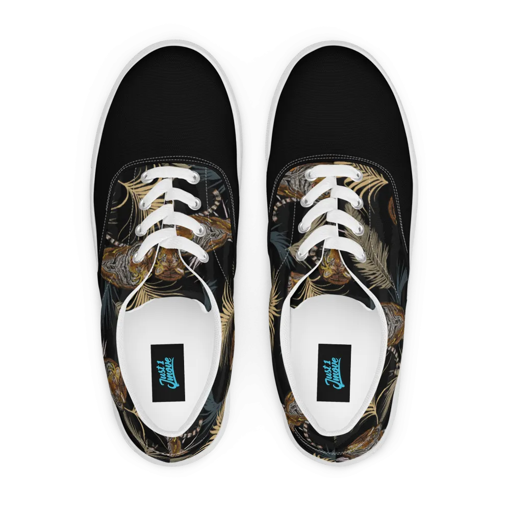 Leafy Tiger Canvas Shoes
