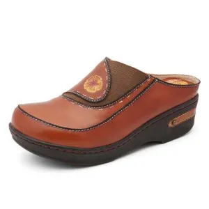 Leather Mules Clogs