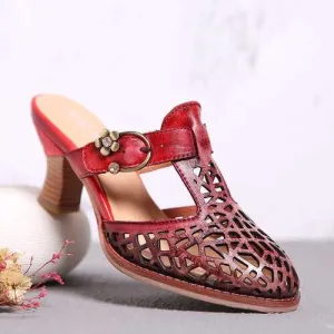 Leather Mules Sandals