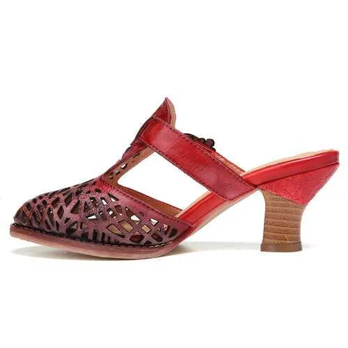 Leather Mules Sandals